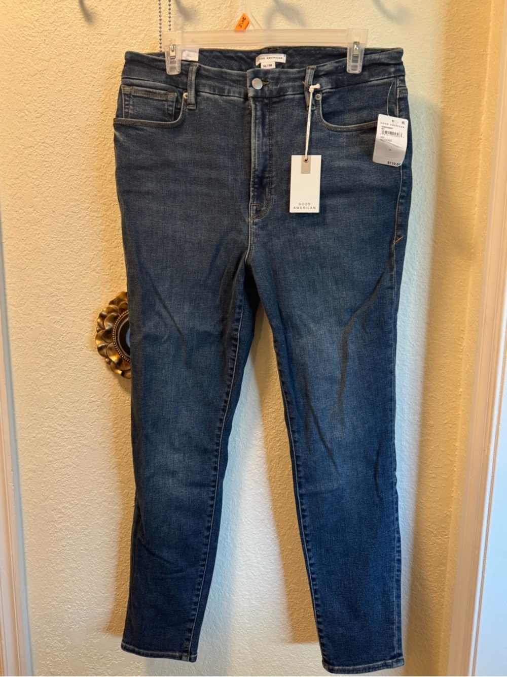 Good American Indigo High-Rise Skinny Jeans - Picture 1 of 3